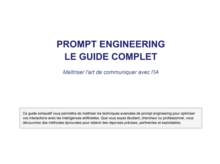 Prompt Engineering | Le guide complet